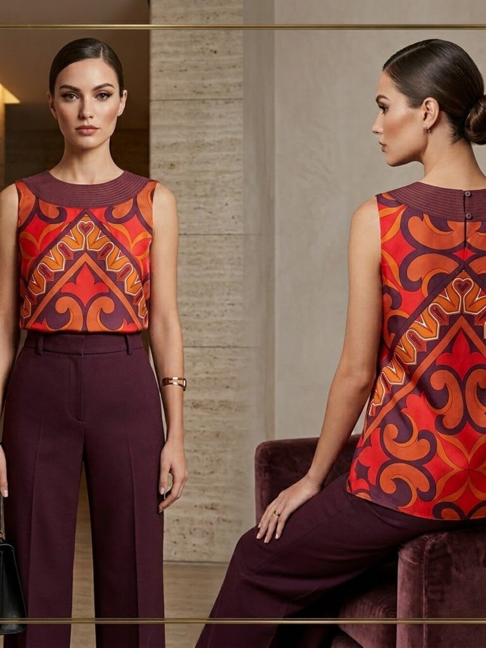 Nicole Miller Studio %100 silk Top